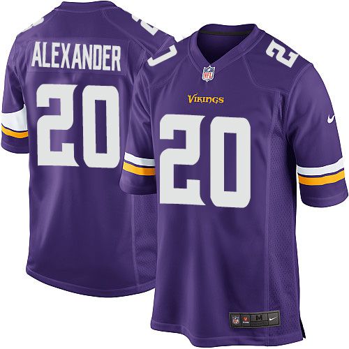 Men Minnesota Vikings #20 Mackensie Alexander Nike Purple Player Game NFL Jersey